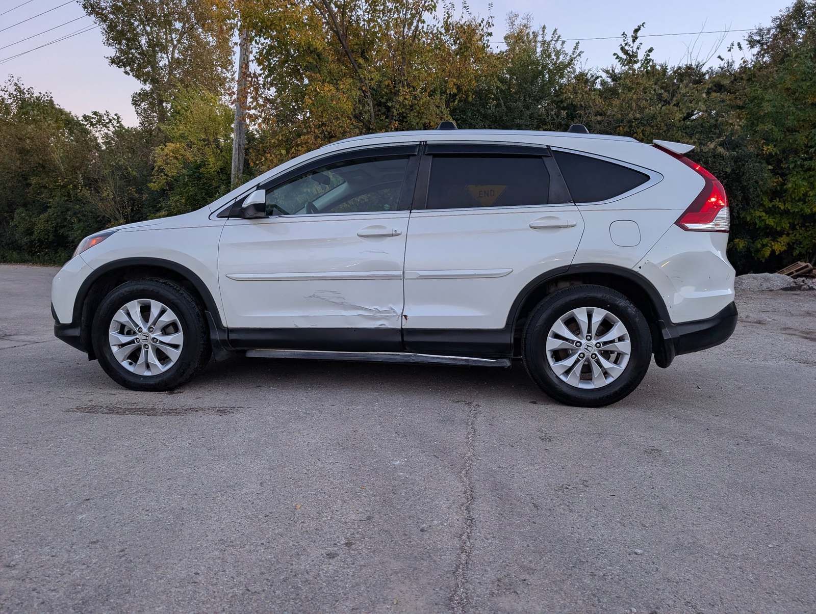 2014 Honda CR-V EX-L White — view 2