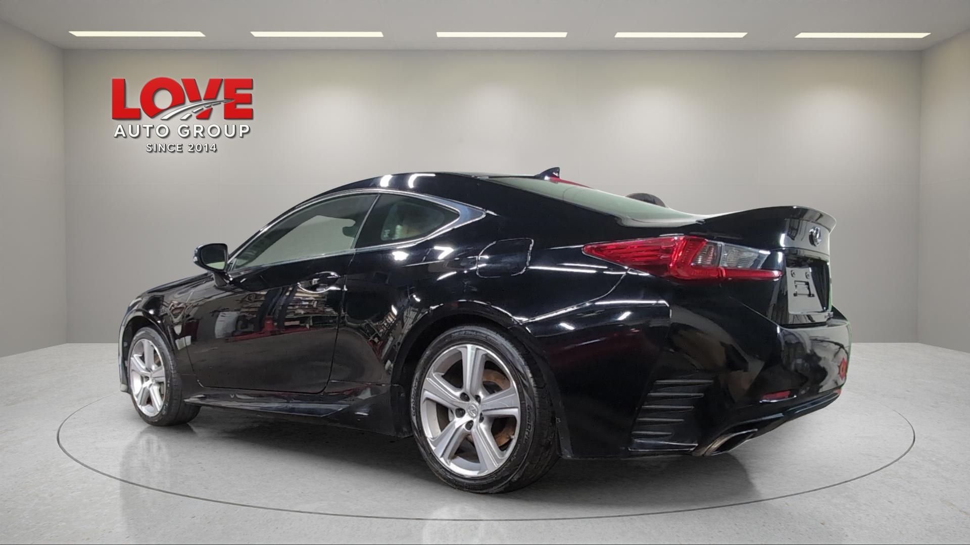 2015 Lexus RC 350 Obsidian Black — view 3