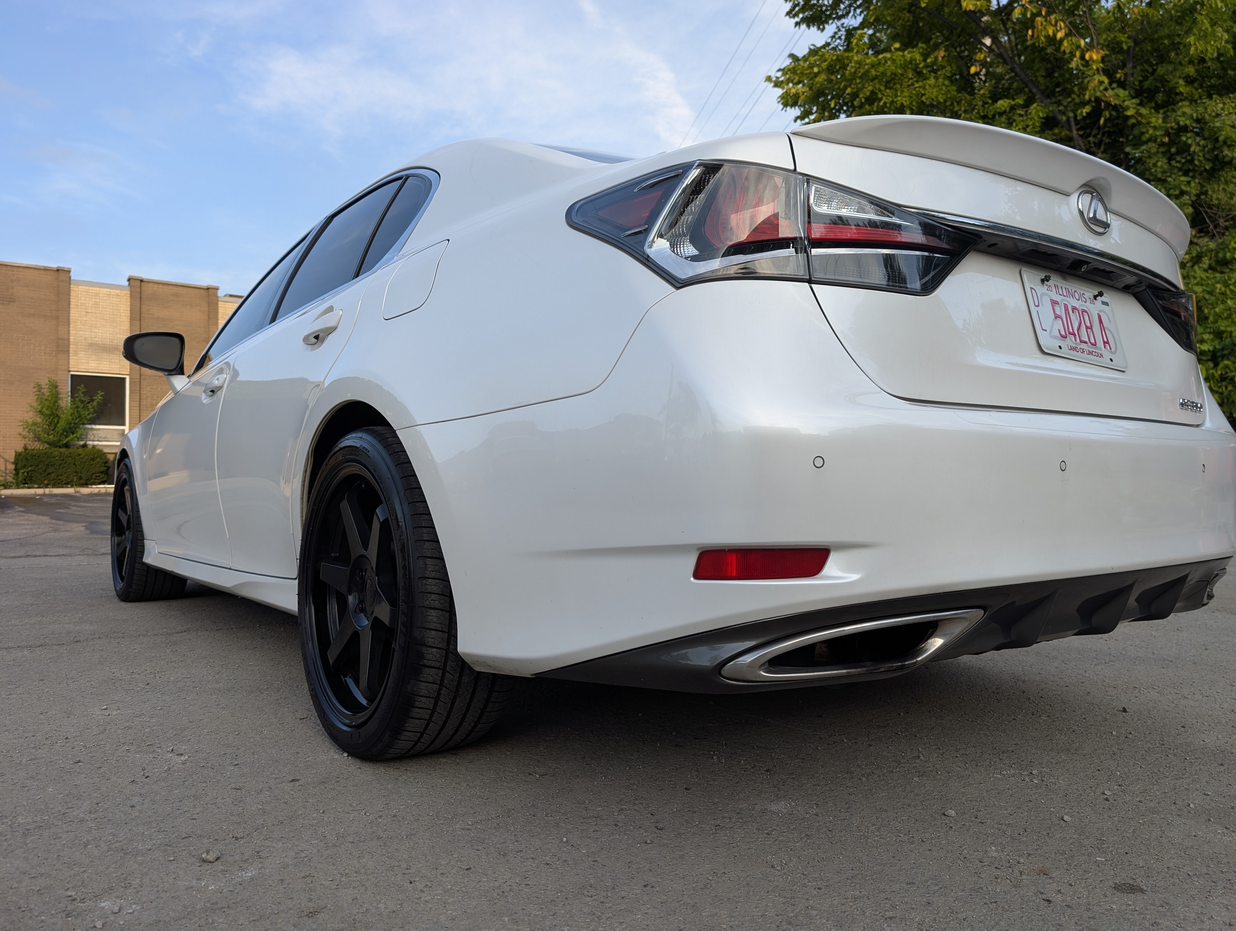 2017 Lexus GS 350 AWD White — view 5